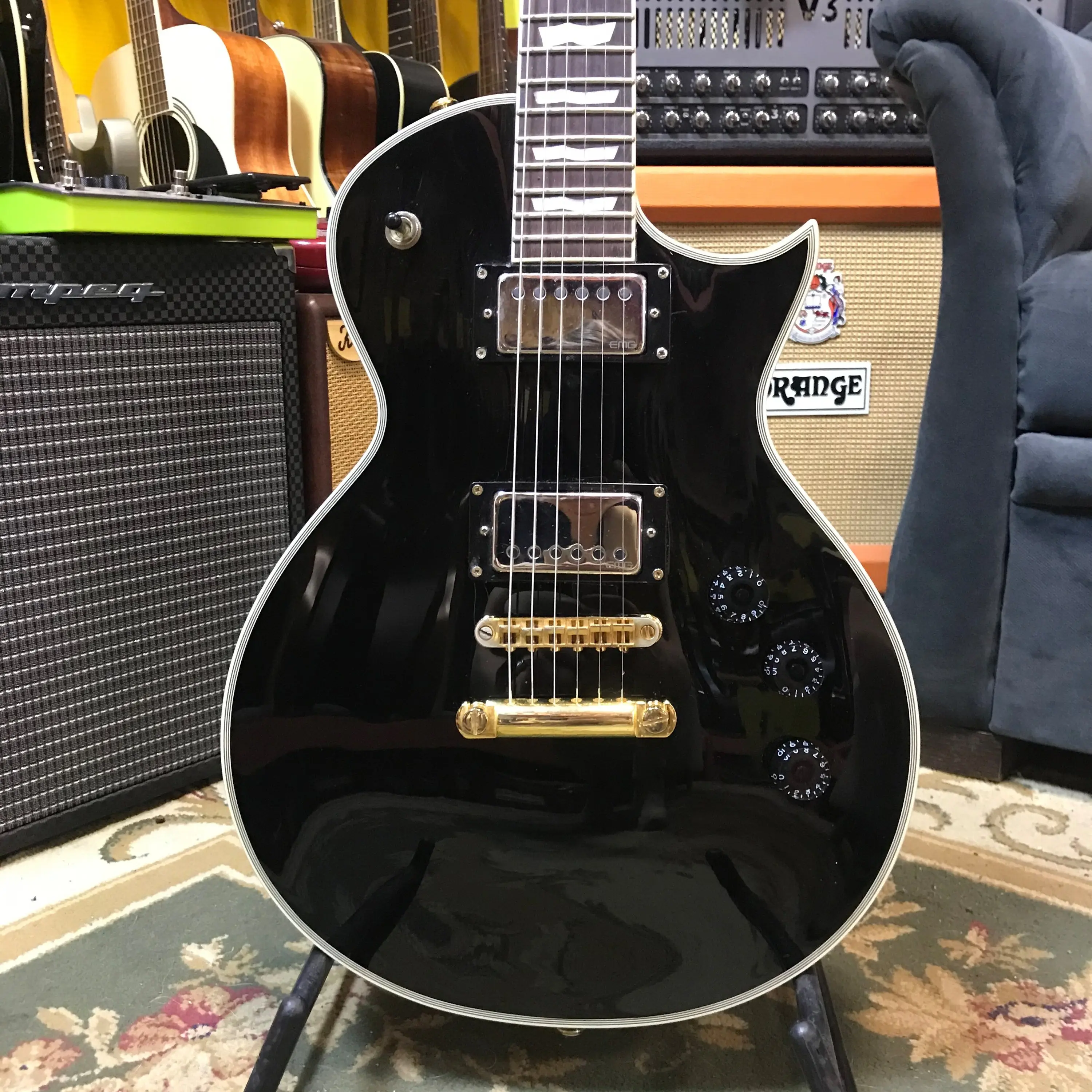 Электрогитара ESP LTD EC-256 HH Black Indonesia 2012