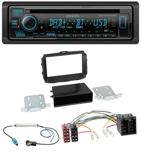 Kenwood Bluetooth DAB CD MP3 USB Autoradio für Alfa Romeo Giulietta 2013-2021 IS
