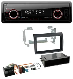 Blaupunkt SD USB 1DIN MP3 AUX Autoradio für Citroen Jumper Quadlock 06-11 schwar