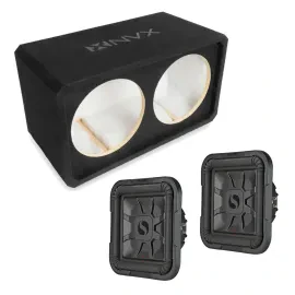 Корпус для сабвуфера NVX NE122S Dual 12" закрытый, MDF 3/4", для тонких сабвуферов