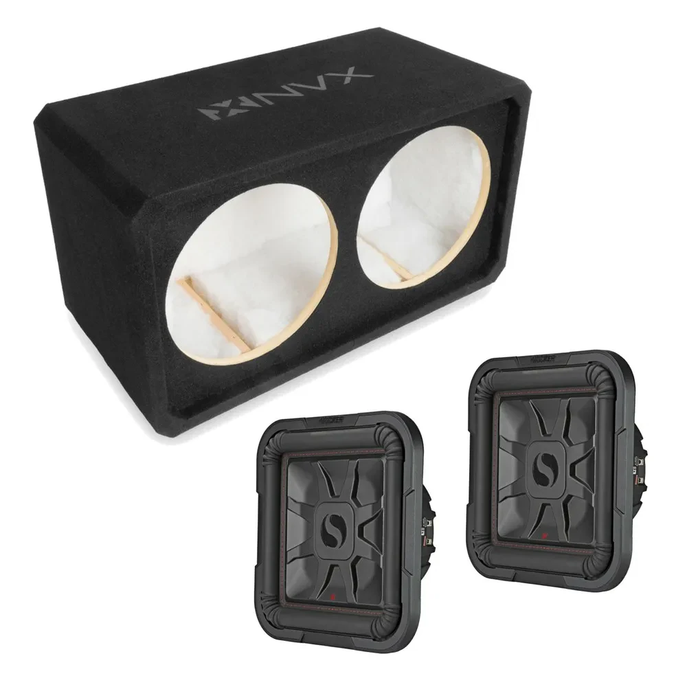 Корпус для сабвуфера NVX NE122S Dual 12" закрытый, MDF 3/4", для тонких сабвуферов