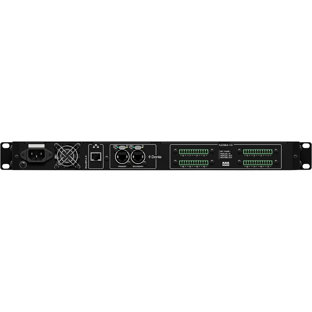 Yamaha RUio16FLXD 16Channel Dante IO Rack With Phoenix Connectors