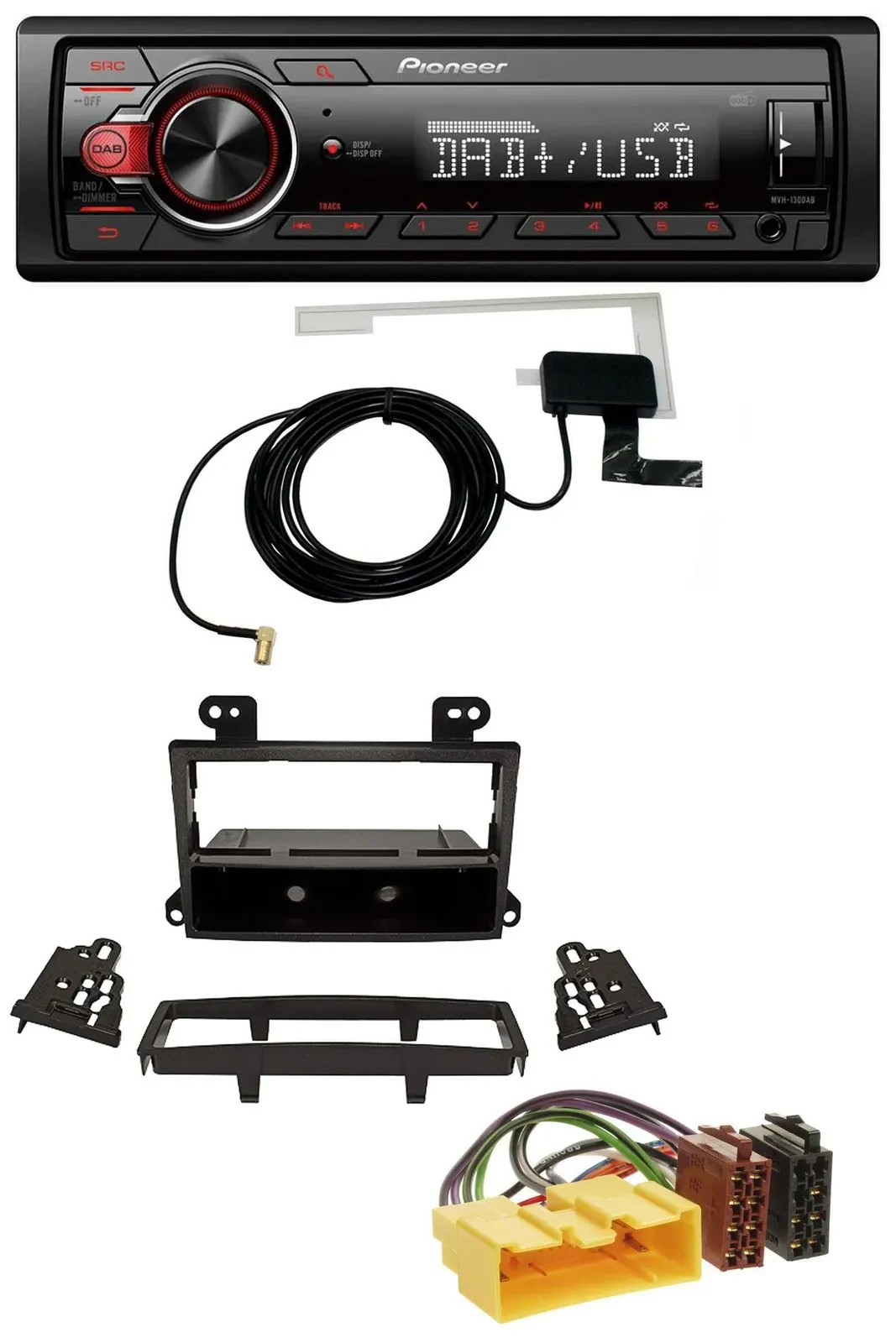 Автомагнитола Pioneer 1-DIN MP3 DAB USB AUX для Mazda MPV (2000–2006)