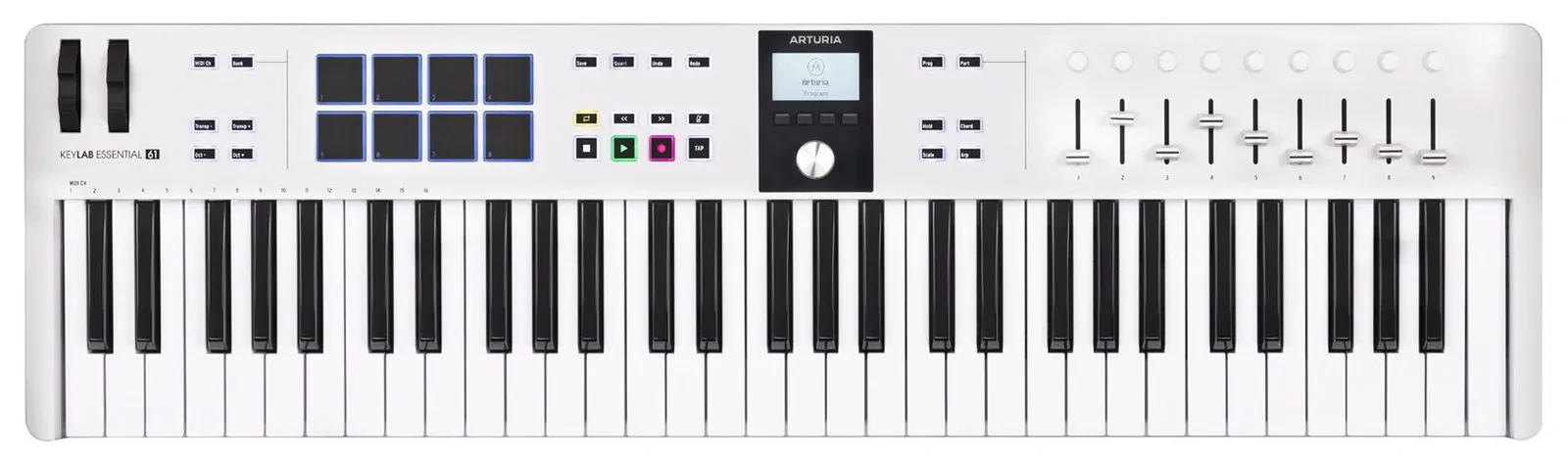 ARTURIA Keylab Essential 61-Key mk3 White Keyboard Controller+On-Stage Stand