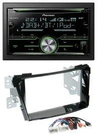 Pioneer Bluetooth MP3 DAB 2DIN USB CD Autoradio für Hyundai i40 ab 11 VF Klavier
