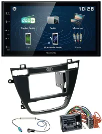 Kenwood 2DIN Bluetooth MP3 USB DAB Autoradio für Opel Insignia 08-13 schwarz