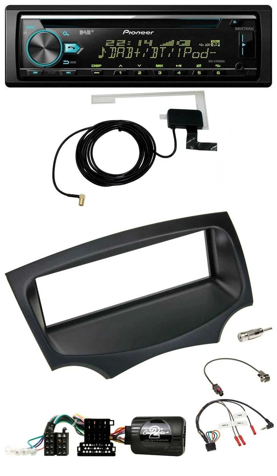 Pioneer MP3 Lenkrad CD USB DAB Autoradio für Ford Ka RU8 2008-2017