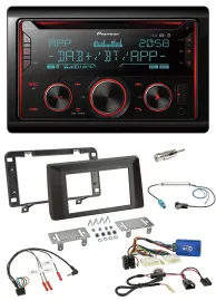Pioneer 2DIN DAB Lenkrad Bluetooth USB CD Autoradio für Dacia Duster ab 2021