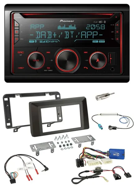 Pioneer 2DIN DAB Lenkrad Bluetooth USB CD Autoradio für Dacia Duster ab 2021