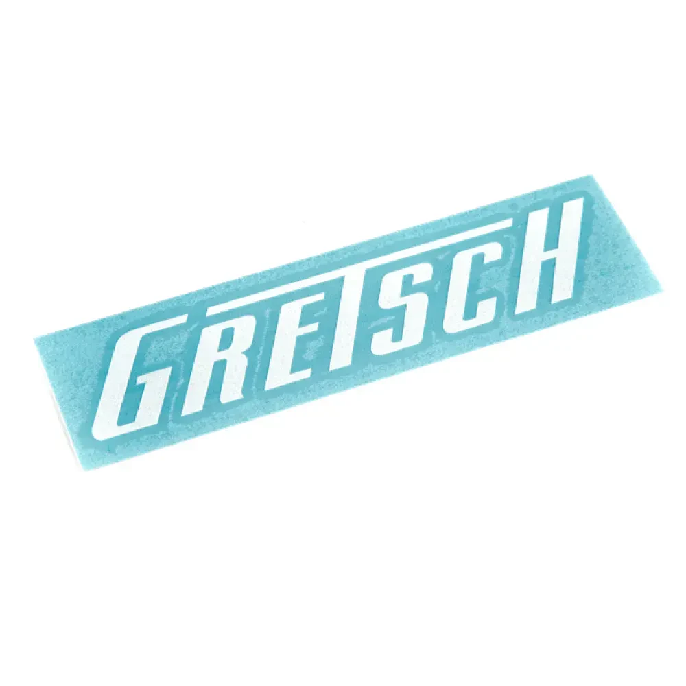 Gretsch Die Cut Window Sticker - White