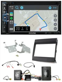 Alpine DAB TMC Bluetooth 2DIN USB Lenkrad Navigation für Porsche Cayenne Soundsy