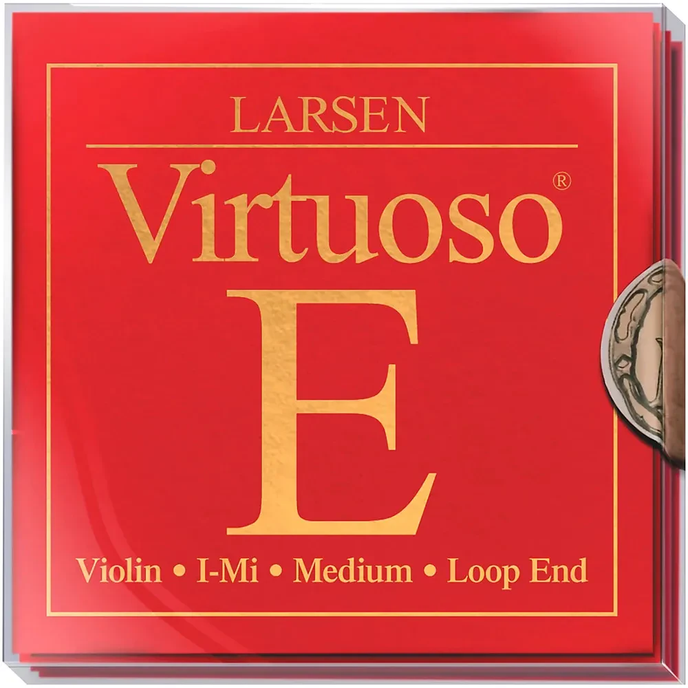Larsen Strings Virtuoso Violin String Set 4/4 Size Medium Gauge, Loop End