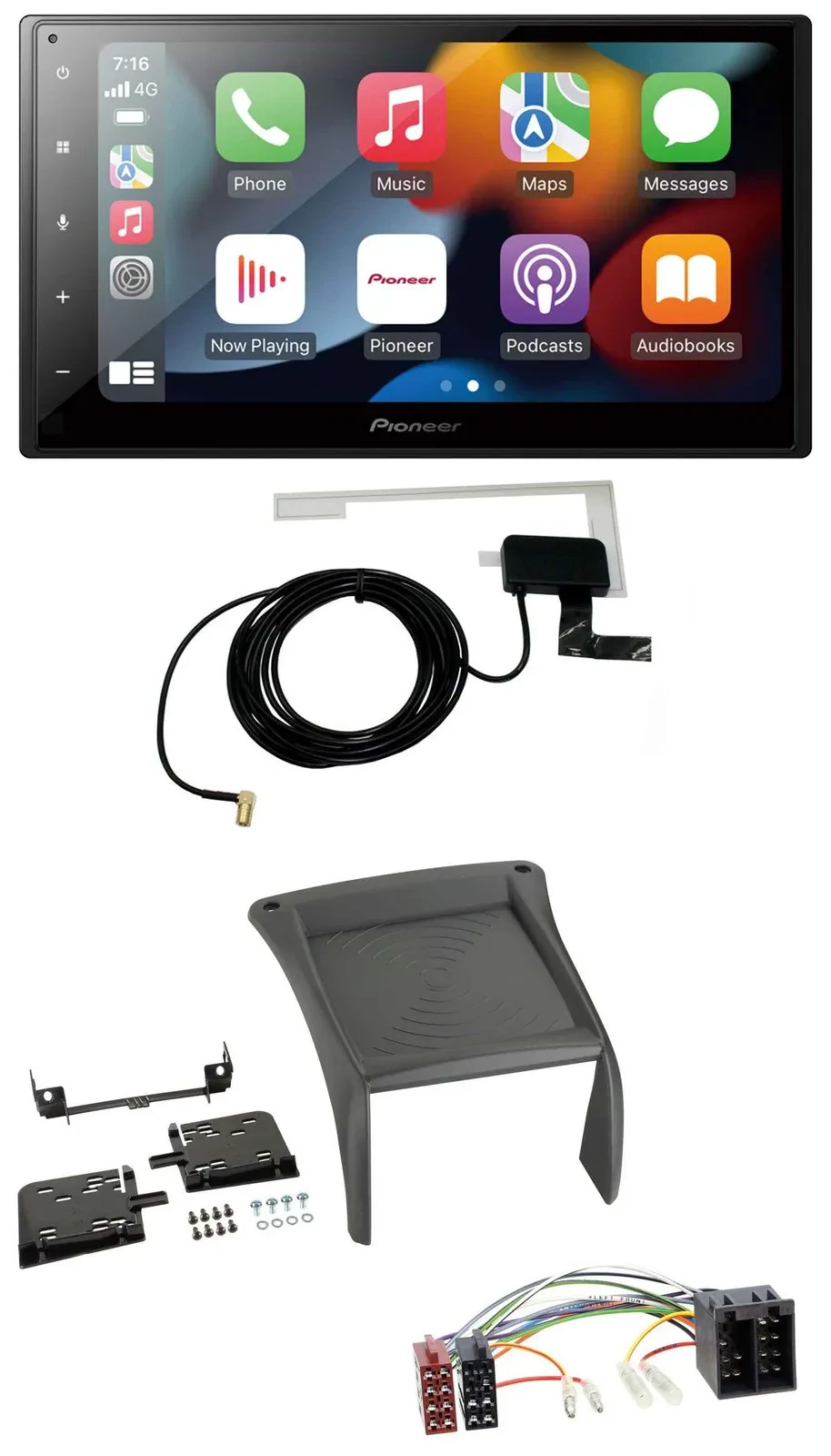 Автомагнитола для Fiat Ducato (2002–2006) Pioneer 2 DIN, MP3, USB, Bluetooth, DAB