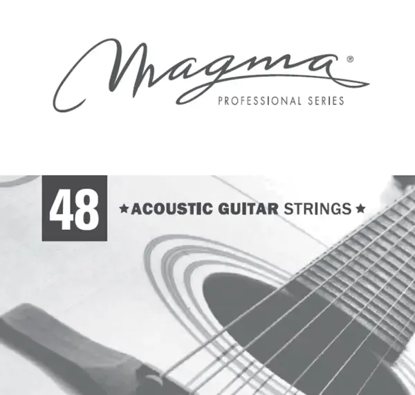Струна одиночная для акустической гитары Magma Strings GA048PB Phosphor Bronze 048