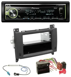 Автомагнитола для Mercedes Vito/Viano (2006–2014) Pioneer DAB, USB, MP3, AUX, CD, Rubbertouch