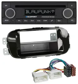 Blaupunkt MP3 Bluetooth DAB CD USB Autoradio für Kia Soul PS ab 14 piano-schwarz