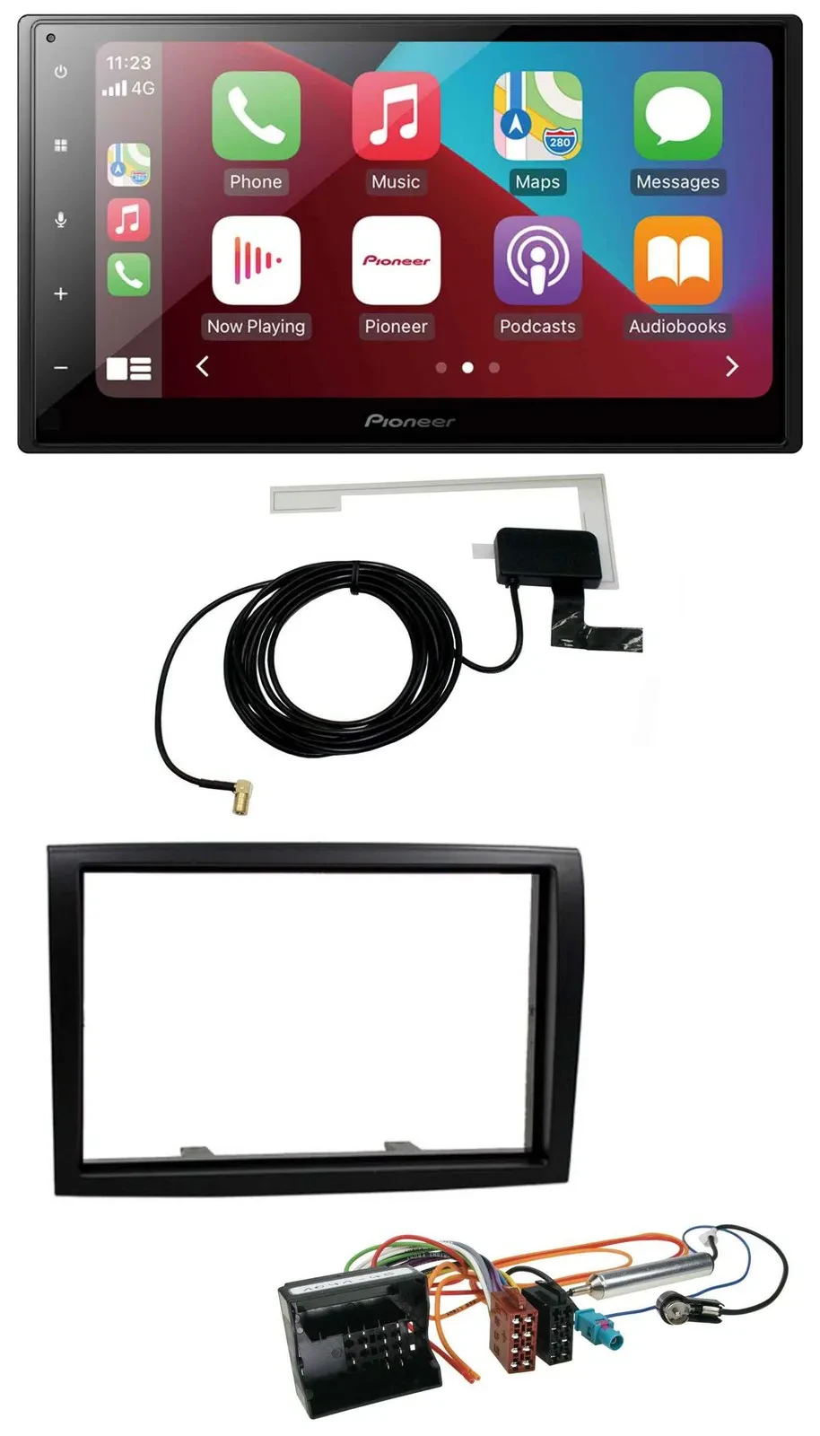 Автомагнитола для Citroen Jumper 2006–2011 Pioneer 2DIN, USB, Bluetooth, DAB, MP3, черная