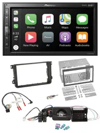 Pioneer USB Lenkrad DAB 2DIN Bluetooth Autoradio für VW Amarok Beetle EOS Caddy