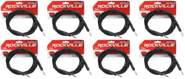 Коммутационный кабель Rockville RCTR110B Black 3 м (8 штук)