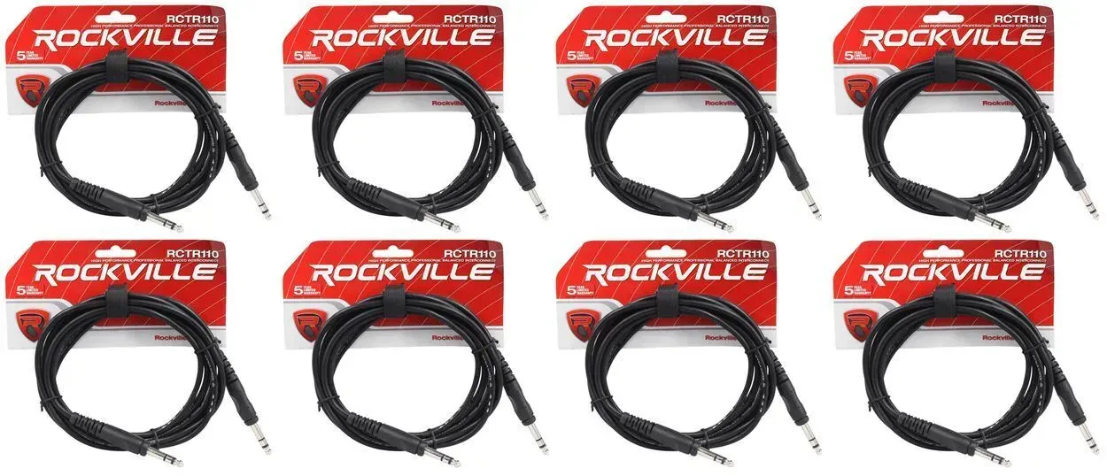 Коммутационный кабель Rockville RCTR110B Black 3 м (8 штук)