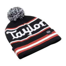 Taylor Pom Beanie - Logo Knit