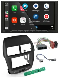Автомагнитола для Mitsubishi ASX (2010–2014) JBL 2DIN, MP3, DAB, Bluetooth, USB