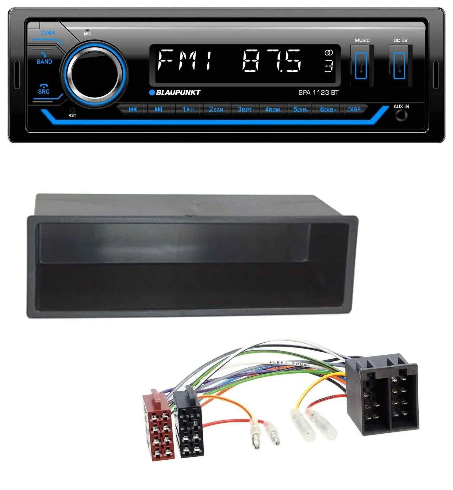 Blaupunkt MP3 Bluetooth USB AUX Autoradio für Mercedes A-Klasse M-Klasse Vaneo V