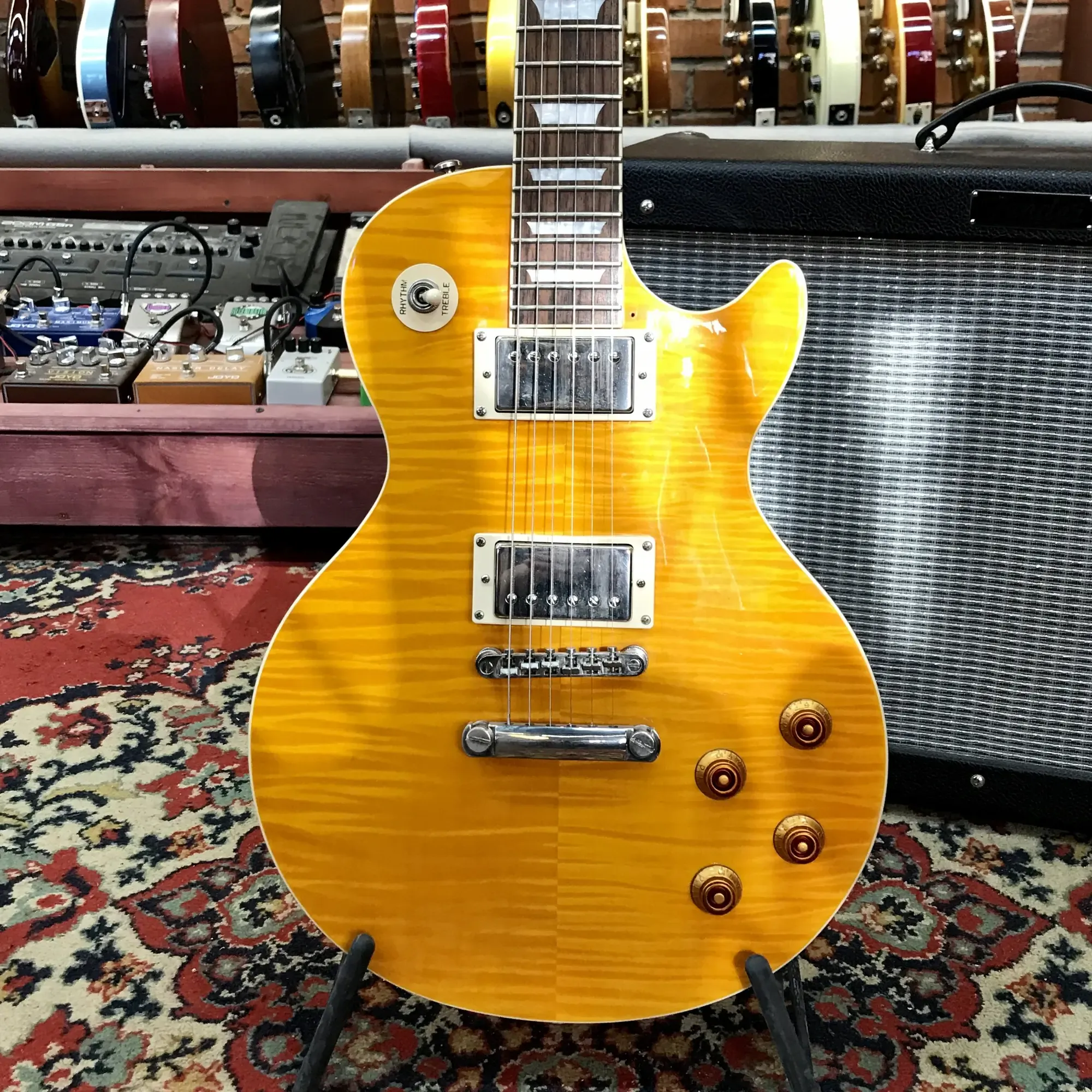 Электрогитара Epiphone Les Paul Standard HH Lemon Burst w/gigbag Indonesia 2011