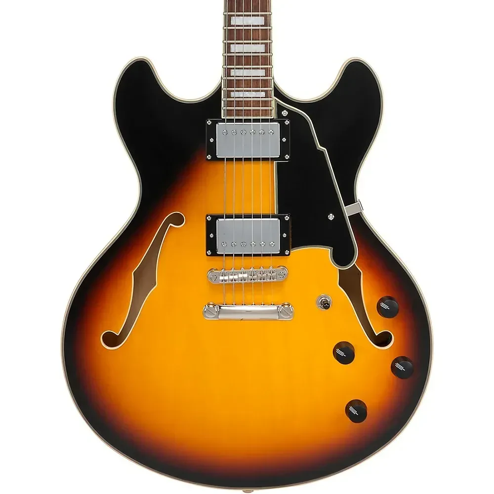 D'Angelico Premier DC Limited Edition Semi-Hollow Guitar Vintage Sunburst