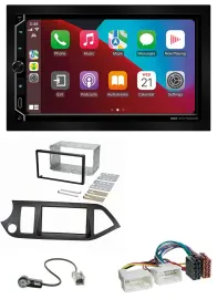 ESX 2DIN DAB USB MP3 Bluetooth Autoradio für Kia Picanto ab 11 Start-Stop