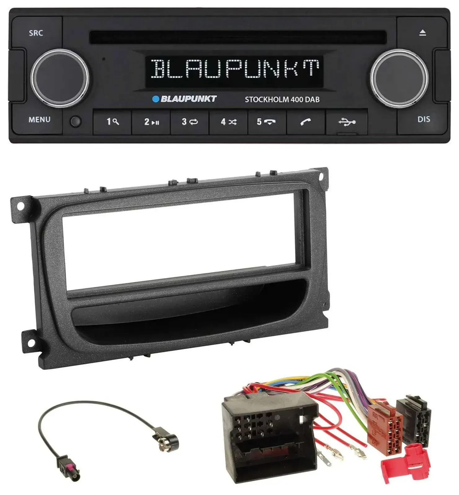 Blaupunkt MP3 Bluetooth DAB CD USB Autoradio für Ford C-Max Focus Galaxy ab 2007