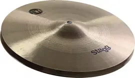 Тарелка барабанная Stagg 14" Single Hammered Hi-Hat Medium (пара)