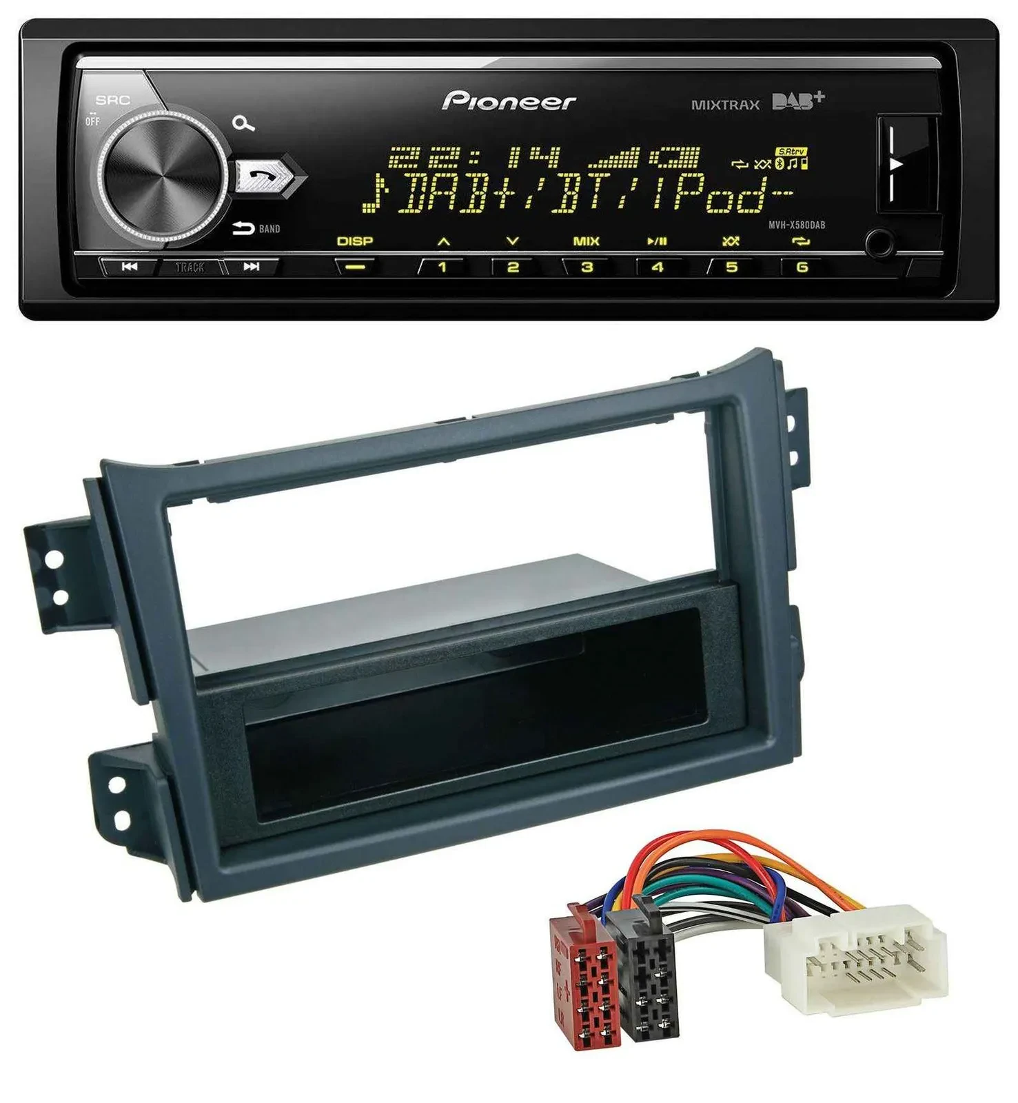 Pioneer Bluetooth USB DAB MP3 Autoradio für Opel Agila B 2008-2014 Suzuki Splash