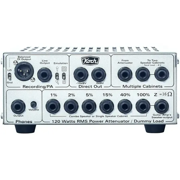 Аттенюатор для гитарного усилителя Koch Loadbox II Power Attenuator, DI Box and Speaker Emulator 16 Ohm