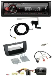 Автомагнитола Pioneer 1-DIN, MP3, DAB, USB, поддержка управления на руле, для Mitsubishi Colt Z3B/Z3V/Z30/Z30G