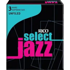 Трость для саксофона сопрано RICO Select Jazz RRS10SSX3H