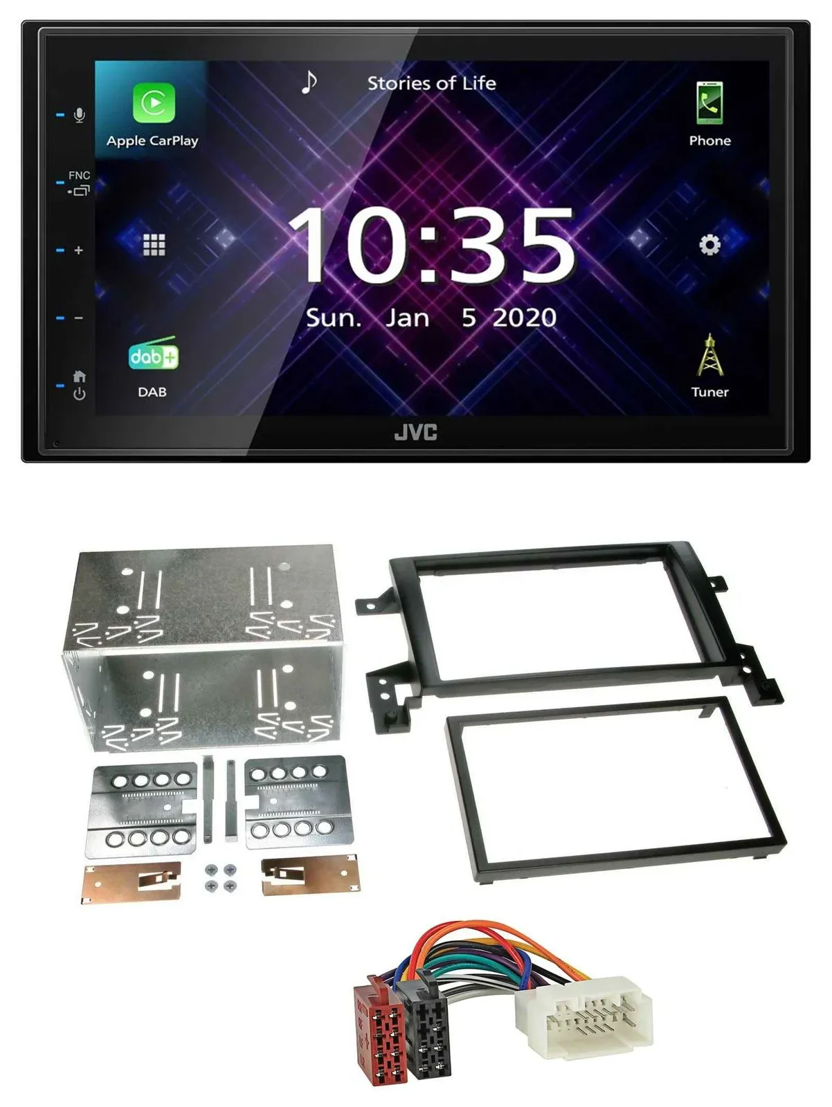 JVC DAB 2DIN MP3 Bluetooth USB Autoradio für Suzuki Grand Vitara ab 2005