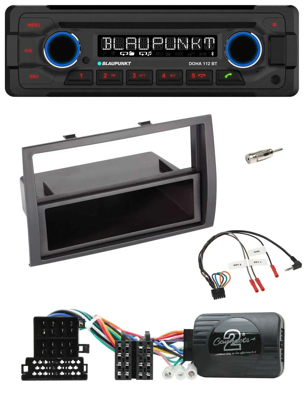 Blaupunkt Lenkrad MP3 CD Bluetooth USB Autoradio für Citroen Jumper 2008-2011