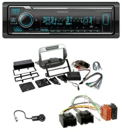Kenwood Bluetooth MP3 DAB USB Autoradio für Chevrolet Camaro 2010-2015 silber