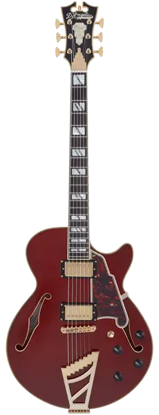 Электрогитара полуакустическая D'Angelico Excel SS Semi-hollowbody Transparent Cherry with Stairstep Tailpiece