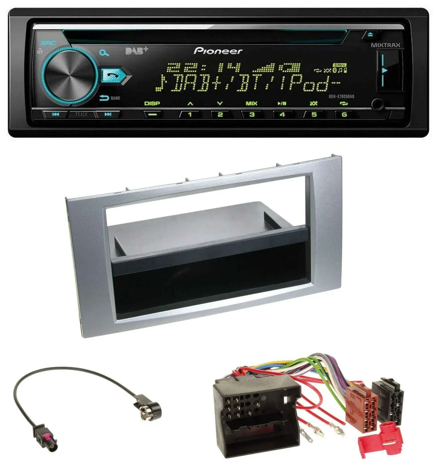 Автомагнитола для Ford Kuga/Fusion/Transit Pioneer DAB CD MP3 USB Bluetooth 2005–2012