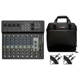 Harbinger LV12 12Channel Analog Mixer With Gator Mixer Bag and Cables