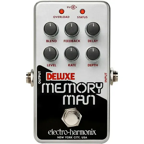 Педаль эффектов для электрогитары Electro-Harmonix Nano Deluxe Memory Man Analog Delay Effects Pedal Silver