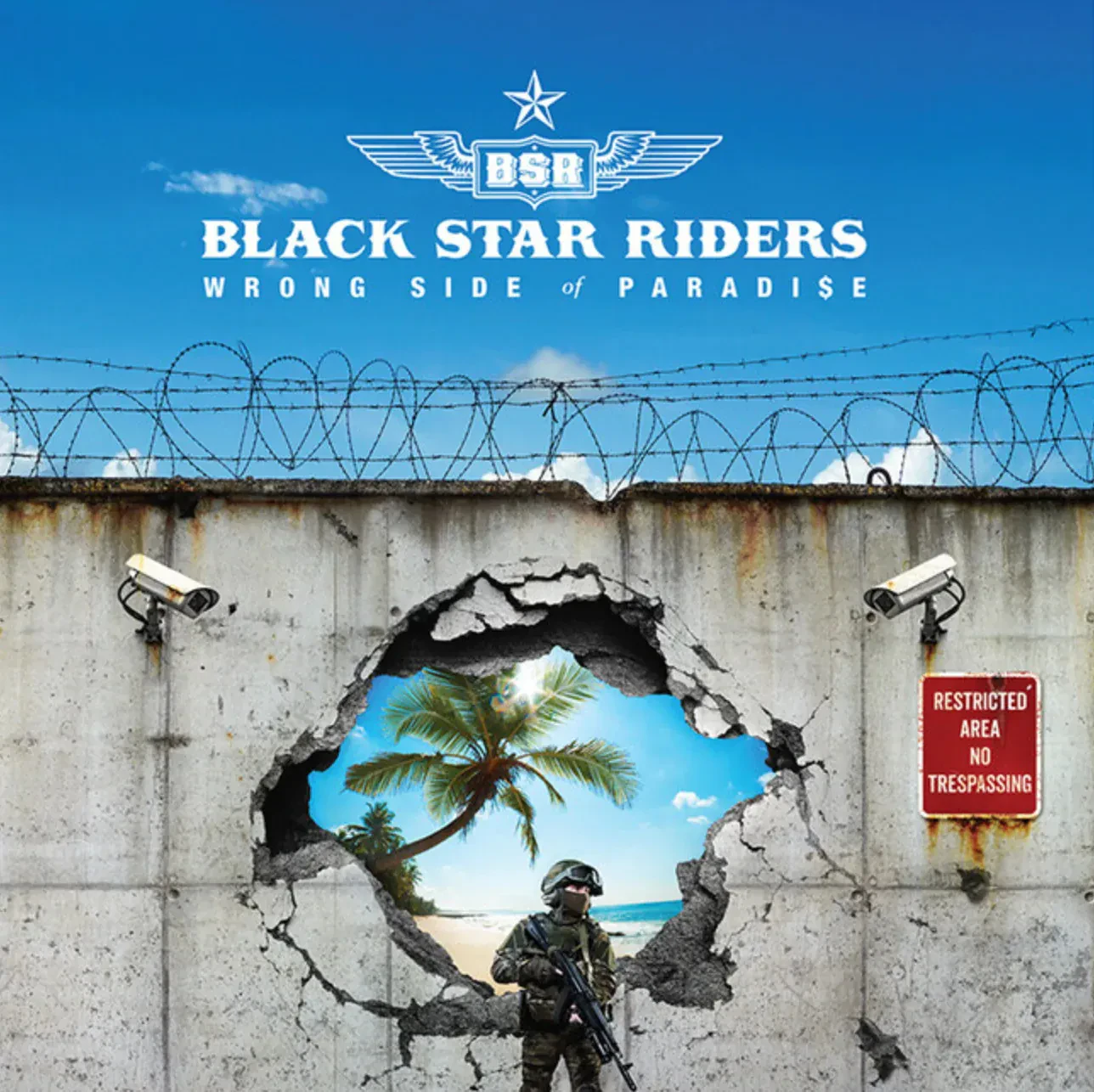 Виниловая пластинка Black Star Riders - Wrong Side of Paradise [Clear Vinyl] NEW Sealed Vinyl LP