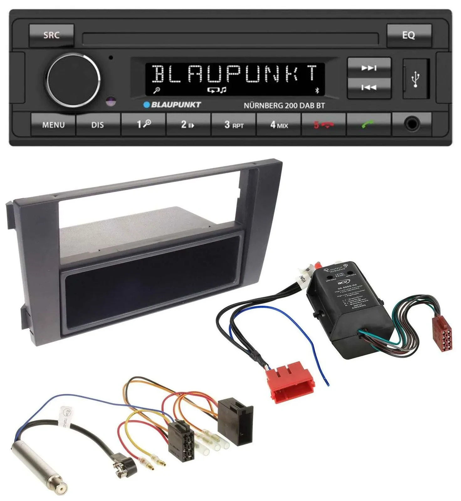 Blaupunkt USB DAB MP3 Bluetooth Autoradio für Audi A6 01-05 C5 Symphony Bose Akt