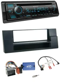 Kenwood Bluetooth USB CD Lenkrad DAB Autoradio für BMW 5er Ablage Rundpin