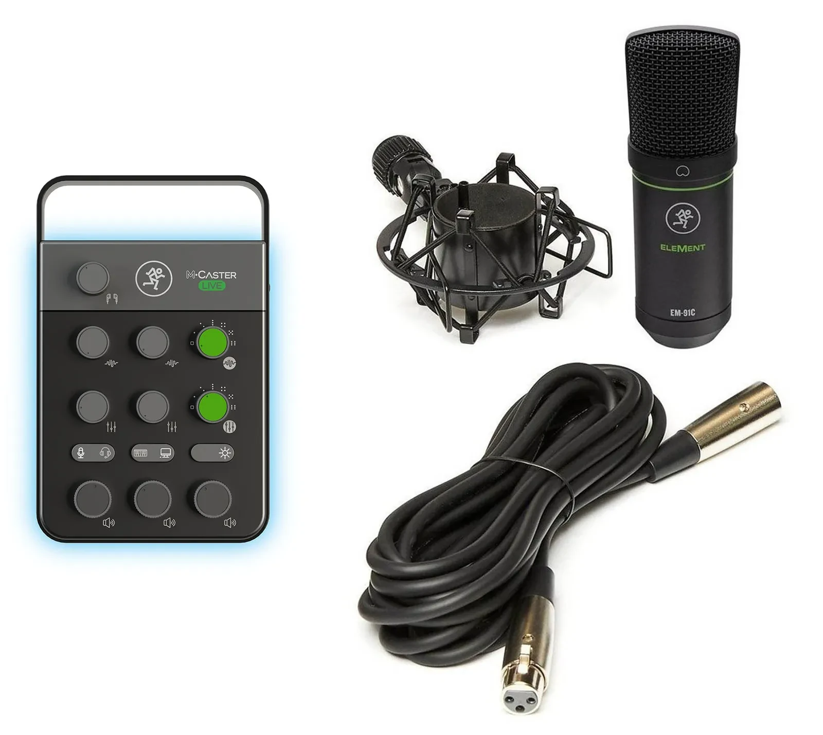 Комплект для подкастов Mackie M Caster Live+EM-91C