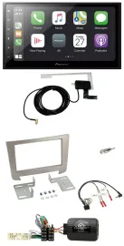 Pioneer USB Lenkrad 2DIN Bluetooth DAB Autoradio für SSangYong Rexton ab 2013