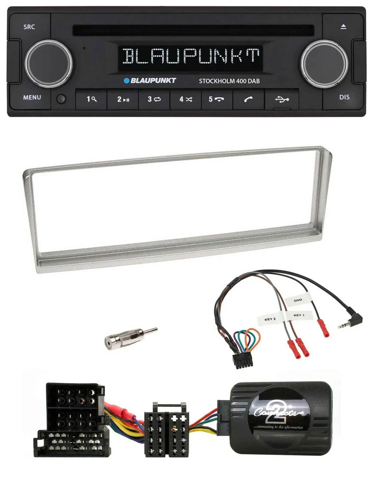 Автомагнитола Blaupunkt Bluetooth, DAB, CD, USB для Alfa Romeo 156 (2002–2003), совместимая с управлением на руле