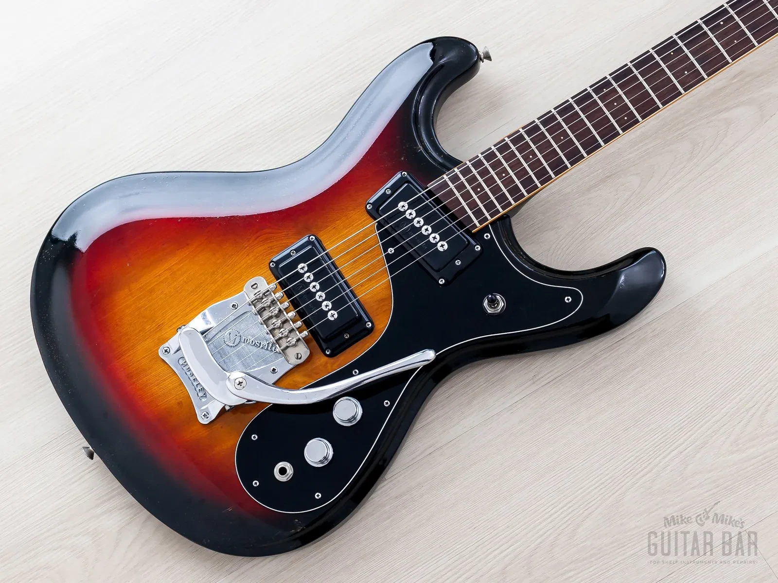 1970s Mosrite Ventures Model Vintage Electric Guitar w/ Case, Firstman Avenger